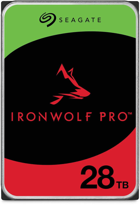 Seagate 28TB 3.5' IronWolf Pro, Hellium, SATA 6Gb/s, CMR, 550WRL, 512MB Cache, 512E, HDD. 5 Years Warranty