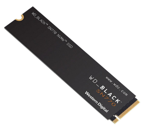 Western Digital WD Black SN770 1TB Gen4 NVMe SSD - 5150MB/s 4900MB/s R/W 600TBW 740K/800K IOPS 1.75M Hrs MTBF M.2 PCIe4.0 5yrs~replacement WDS100T4X0E