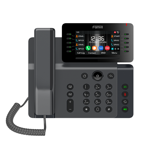 Fanvil V65 Prime Business Phone, 4.3' Adjustable Screen, built-in BT and Wi-Fi, 20 Lines, 45 DSS Keys, HD Voice Quality, SBC Ready, 2 Years WTY