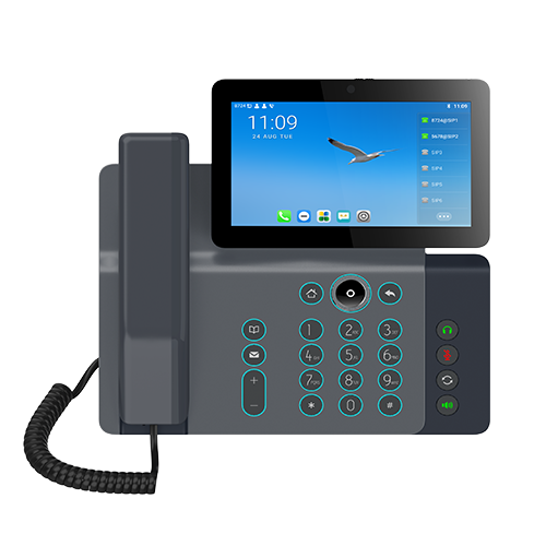 Fanvil V67 Enterprise IP Phone, 7' Touch Screen, 5mp Camera, Andriod 9.0, Built in Wifi, BT, Wall Mountable, Upto 116 DSS Keys, 20 Lines, 2 Year WTY