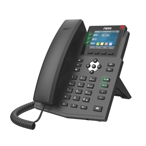 Fanvil X3U Pro Enterprise IP Phone - 2.8' Colour Screen, 3 Lines, No DSS Buttons, Dual Gigabit NIC, HD Audio Quality, 6 SIP Lines, PoE *LS*
