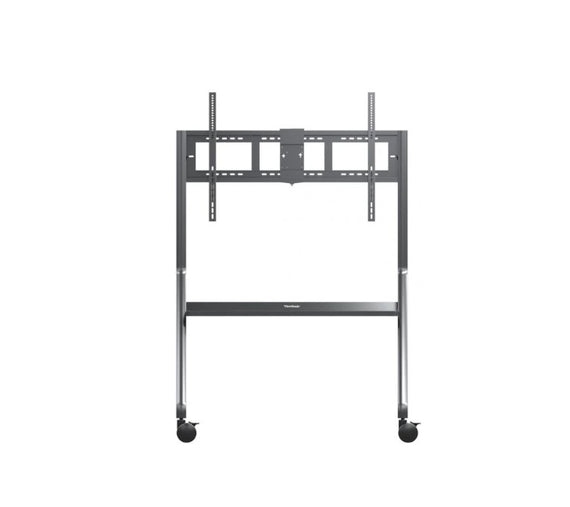 ViewSonic VB-STND-009 Slim Trolley Cart for 55' to 105' Display, Streamlined, height-adjustable design, 360° silent wheels with quick-release brakes