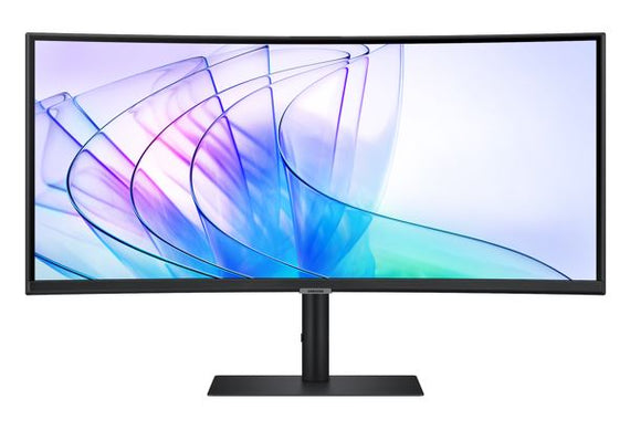 Samsung 34' ViewFinity S50GC UWQHD Ultra 3000:1 100Hz 3440x1440 21:9 5ms 350 cd/㎡ HDR10 VA DP HDMI USB-C Hub LAN Webcam Tilt HAS Swivel VESA 3YR
