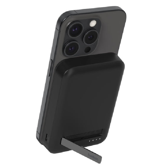 Belkin BoostCharge Pro 8k mAh Magnetic Power Bank With Qi2 + USB-C Cable (1M) - Black(BPD007BTBK),15W, 1xUSB-C, Overcharge Protection,2 Years Warranty