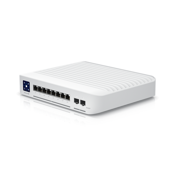 Ubiquiti Switch Enterprise 8-port PoE+ 8x2.5GbE, Ideal For Wi-Fi 6 AP, 2x 10g SFP+ Ports For Uplinks, Managed Layer 3 Switch,