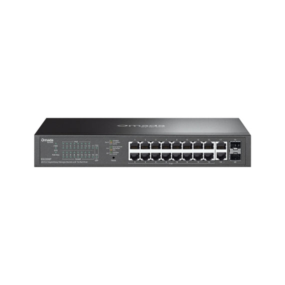TP-Link ES220GP Omada 20-Port Gigabit Easy Managed Switch with 16-Port PoE+