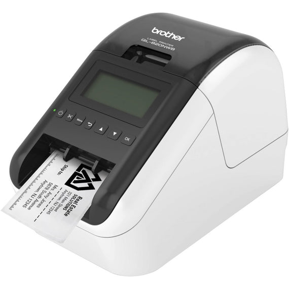 Brother QL-820NWB WIRELESS (WiFi & BT) /NETWORKABLE HIGH SPEED LABEL PRINTER / UP TO 62MM  WITH BLACK/RED PRINTING (*DK-22251 required)
