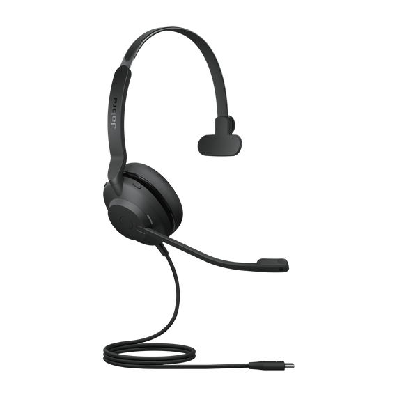 Jabra Evolve2 30 SE Wired USB-C UC Mono Headset, Lightweight & Durable, Noise Isolating Ear Cushions, Plug-and-play, 2-Mic Technology, 2Yr Warranty