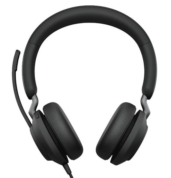Jabra Evolve2 40 SE Wired-CA MS Stereo Headset, 360 BusyLight, Noise Isolationg Ear Cushions, 2Yr Warranty, Plug-and-play, 3-Microphone