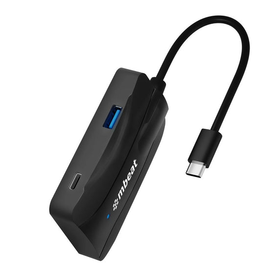 (LS)mbeat® 4-Port 10Gbps USB-C 3.2 Gen2 Hub (2 USB-A & 2 USB-C) Sleek, compact, and portable Cable Length: 16cm USB-C and Thunderbolt 3 10Gbps.
